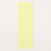 パステルイエローカラー無地のミニマリスト ヨガマット (正面)