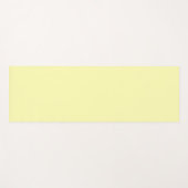 パステルイエローカラー無地のミニマリスト ヨガマット (正面(横))