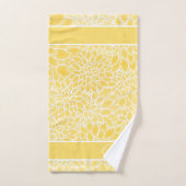 パステルイエローダリアスモノグラム バスタオルセット (ハンドタオル)