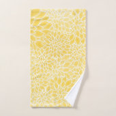 パステルイエローダリア バスタオルセット (ハンドタオル)