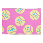 パステルイエローテニスボール  枕カバー (裏面)