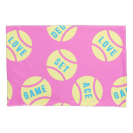 パステルイエローテニスボール  枕カバー