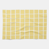 パステルイエローパ市松模様にターン キッチンタオル (横)