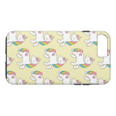 パステルイエローユニコーンパターン Case-Mate iPhoneケース (裏面(横))