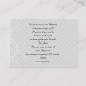 パステルイエローローズギフトレジストリカード エンクロージャーカード (裏面)