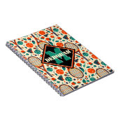 パステルイエロー🎾ヴィンテージテニスディライト🎾 ノートブック (右側)