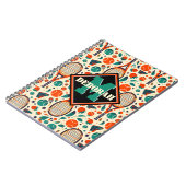 パステルイエロー🎾ヴィンテージテニスディライト🎾 ノートブック (左側)