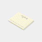 パステルイエロー&グレー女性用文房具スイート ポストイット (アングル)