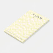 パステルイエロー&グレー女性用文房具スイート ポストイット (アングル)