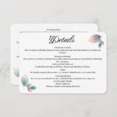 パステルイリ離れディセント結婚ズ夢のパステル エンクロージャーカード (正面/裏面)