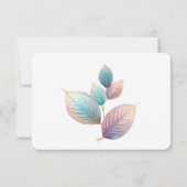 パステルイリ離れディセント結婚ズ夢のパステル 出欠カード (裏面)