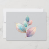 パステルイリ離れディセント結婚ズ夢のパステル 招待状 (裏面)