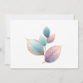 パステルイリ離れディセント結婚ズ夢のパステル 招待状 (裏面)