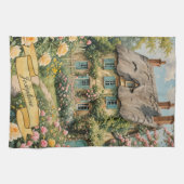 パステルイングリッシュコテージザカントリーサイド キッチンタオル (横)