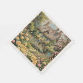 パステルイングリッシュコテージザカントリーサイド スタンダードランチョンナプキン (角)