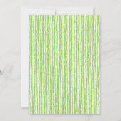 パステルイースターの水の色のバンニー 招待状 (裏面)