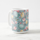 パステルイースターの花 デコレーション コーヒーマグカップ (正面左)