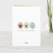 パステルイースターエッグおもしろいグイタリアンレイハウンド漫画 シーズンカード (裏面)