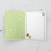 パステルイースターエッグおもしろいグイタリアンレイハウンド漫画 シーズンカード (内部)