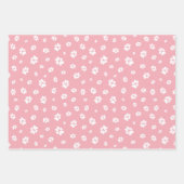 パステルイースターエッグイタリアングレイハウンドポーズパターン ラッピングペーパーシート (正面2)