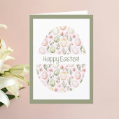 パステルイースターエッグカスタムハッピーイースター シーズンカード