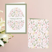 パステルイースターエッグカスタムハッピーイースター シーズンカード