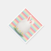 パステルイースターエッグバニーベビーシャワー スタンダードカクテルナプキン (角)
