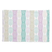 パステルイースターエッグパターン – 春ホリデーデザイン 枕カバー (裏面)