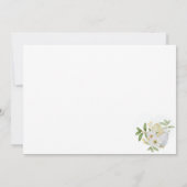 パステルイースターエッグフローラクリスチャンハッピーイースター ノートカード (裏面)