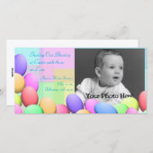 パステルイースターエッグベビー発表 シーズンカード (正面/裏面)