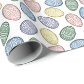 パステルイースターエッグラッピング紙 ラッピングペーパー (ロールコーナー)