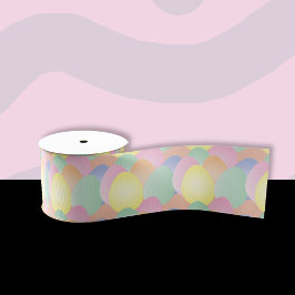 パステルイースターエッグリボン グログランリボン