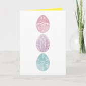 パステルイースターエッグ イースター シーズンカード (正面)