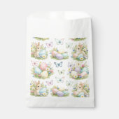 パステルイースターエッグ＆ウサギ 花＆蝶 フェイバーバッグ (正面)