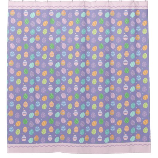 パステルイースターエッグ シャワーカーテン (正面)
