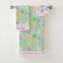 パステルイースターエッグ バスタオルセット