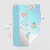 パステルイースターエッグ&バニーマグ ゴルフタオル (インサイチュ)