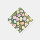 パステルイースターエッグ | 美しい春水色 スタンダードカクテルナプキン (角)