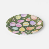 パステルイースターエッグ | 美しい春水色 ペーパープレート (アングル)