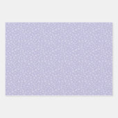 パステルイースターエッグ、花とストライプ ラッピングペーパーシート (正面2)