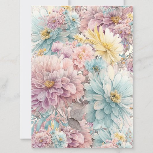 パステルイースターシック赤ちゃんシャワー 招待状