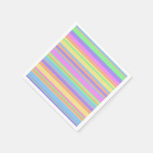 パステルイースターストライプズ スタンダードカクテルナプキン (角)