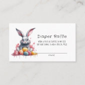 パステルイースターバニーと卵おむつラッフル 名刺 (正面)