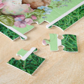 パステルイースターバニーカラーブロックパズル ジグソーパズル (側面)