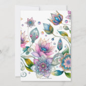 パステルイースターバニー文房具ノートカード ノートカード (裏面)