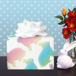 パステルイースターバニー ラッピングペーパー