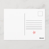 パステルイースターブランチ卵狩りかわいい招待状 ポストカード (裏面)