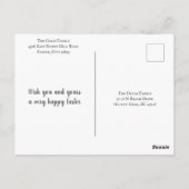 パステルイースターホリデーパーソナライズされたハガキ ポストカード (裏面)