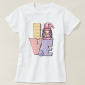 パステルイースターラブ格言 Tシャツ (デザイン正面)