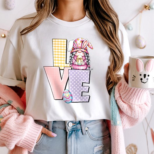 パステルイースターラブ格言 Tシャツ